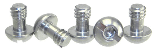 Cap SS Steel Screws 1/4" Tripod Quick Release QR Plate Camera Hex/Slot Combo (5)