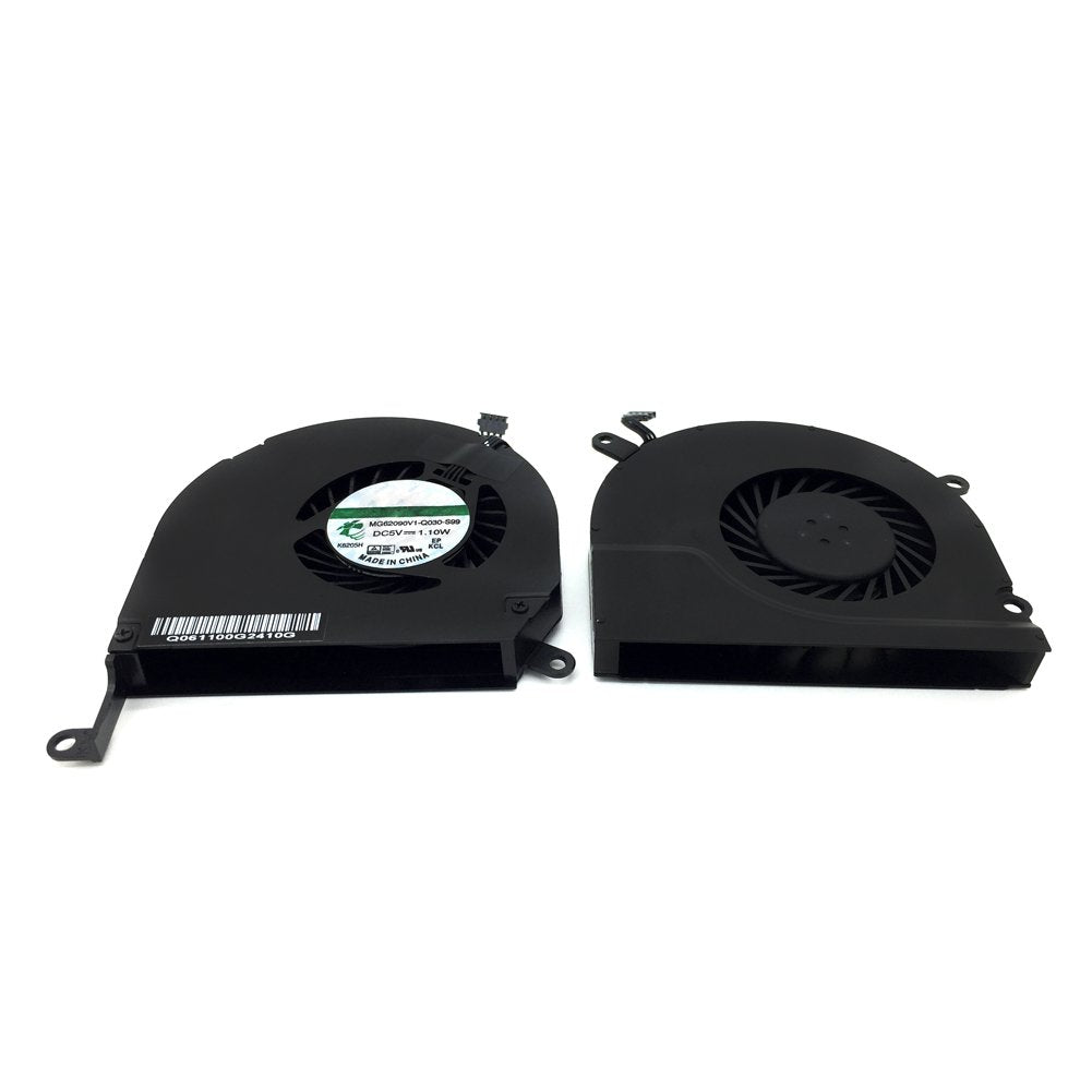 Left and Right Side CPU Cooling Fan Assembly for Apple MacBook Pro 15" A1286 (2008, 2009, 2010, 2011, 2012)