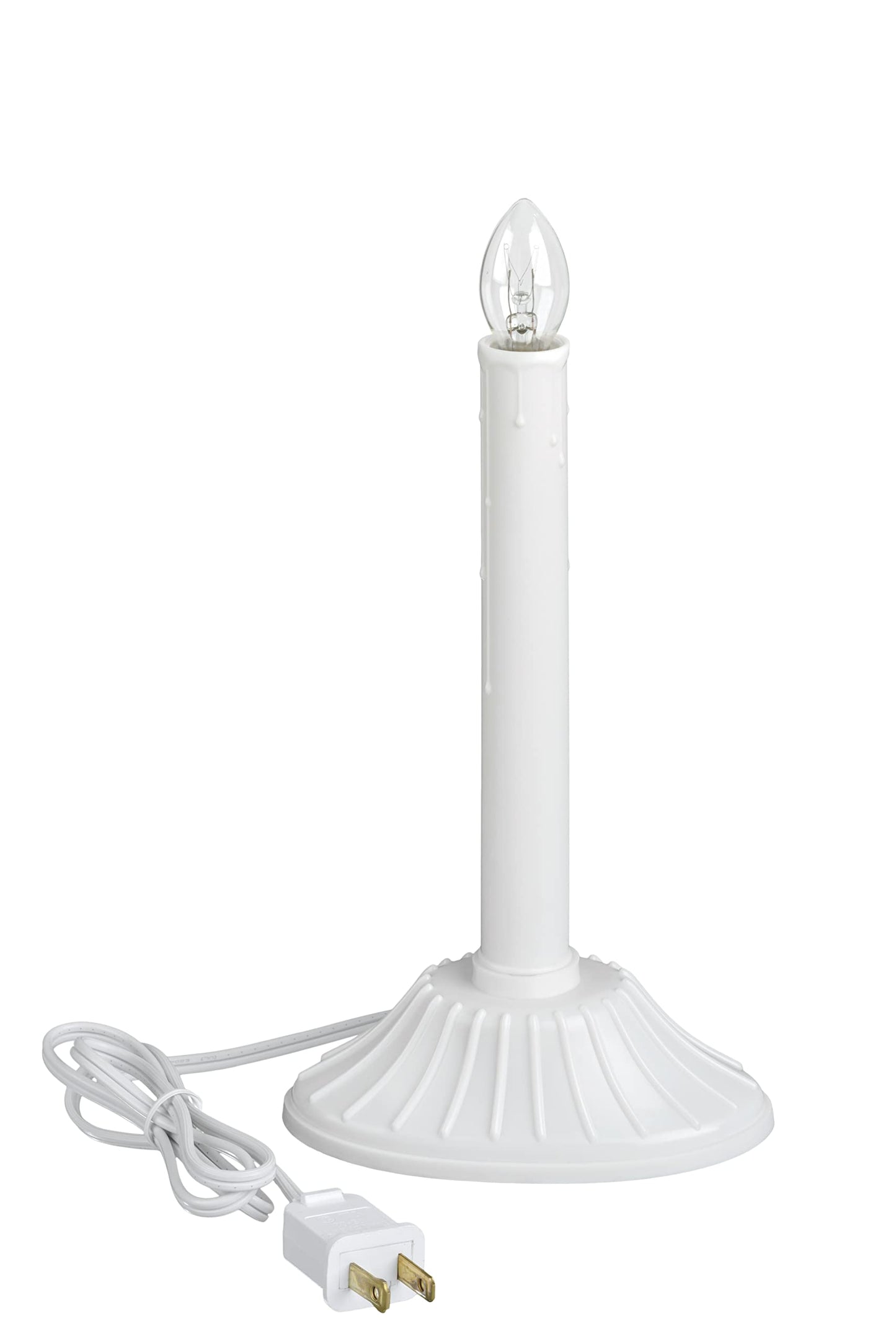 Xodus Innovations AC1170-6 Electric Plug in Flameless Candle, White, 10 inches.