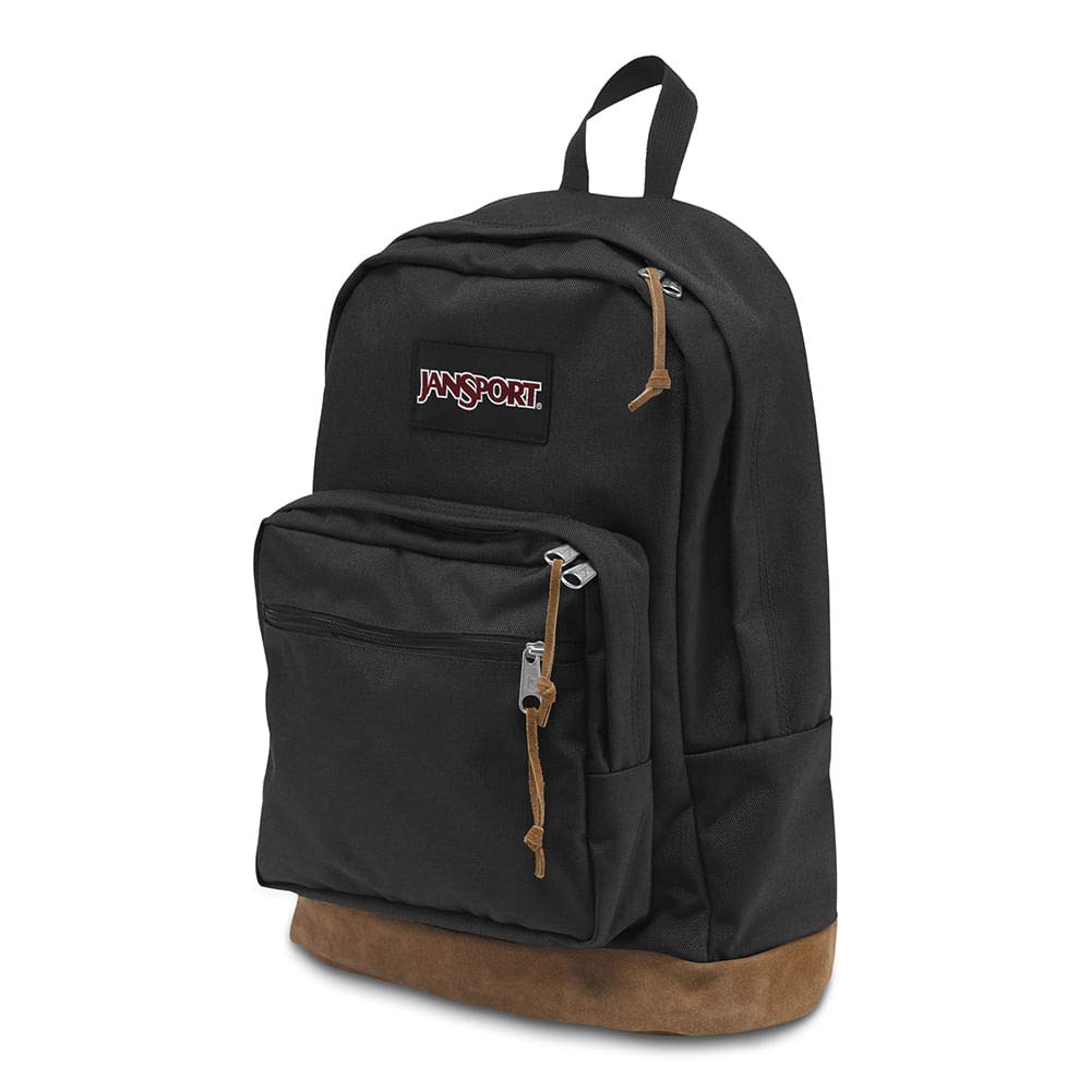 JanSport Right Pack Backpack - Durable Daypack with Padded 15" Laptop Sleeve, Spacious Main Compartment & Integrated Water Bottle Pocket - Black
