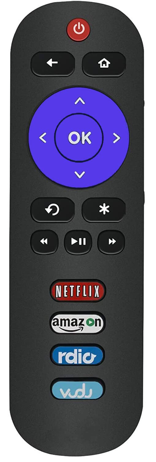 Remote Control Compatible with All TCL Roku TV - No Setup Required