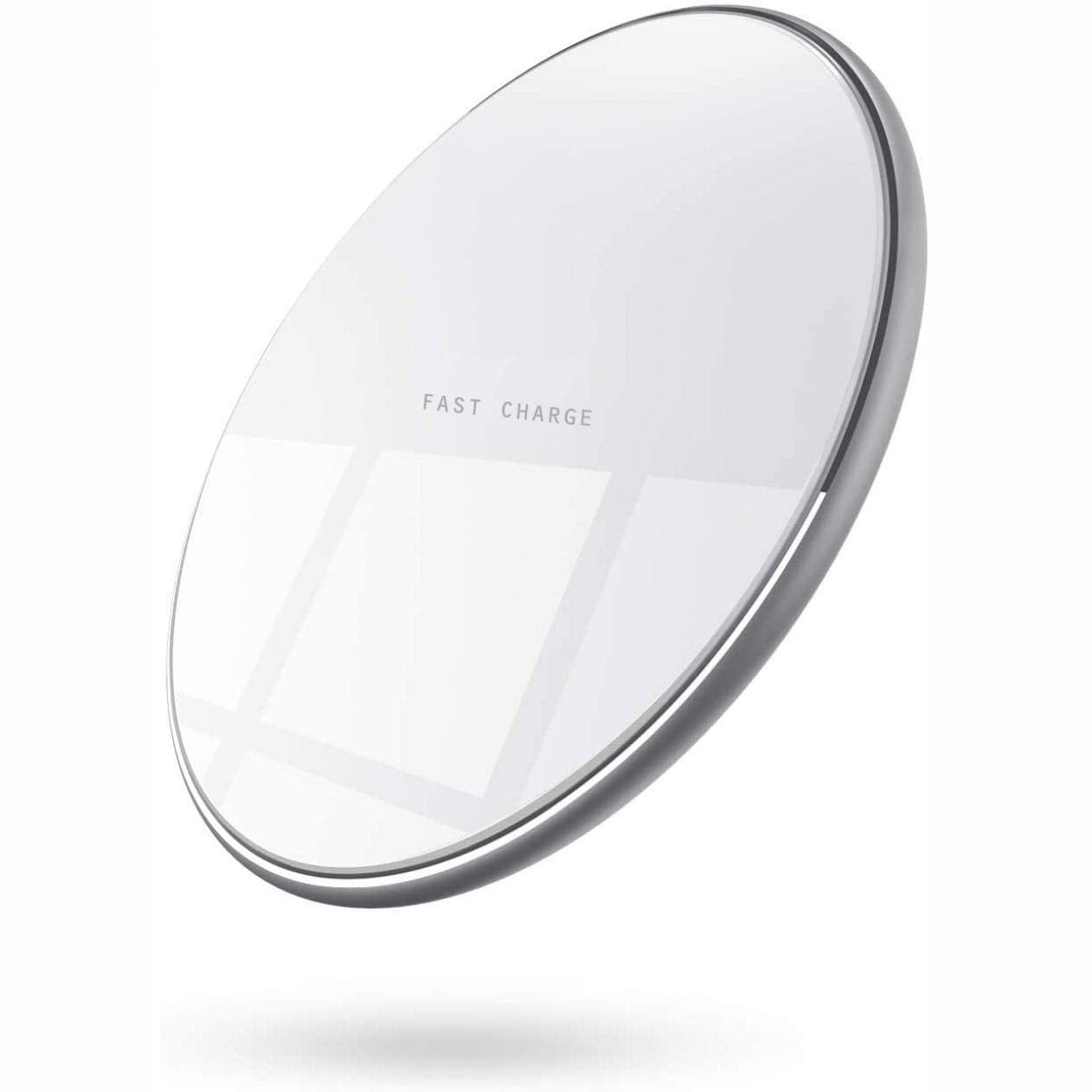 15W Wireless Charger Fast Charging Pad Slim for Galaxy Note 20, Ultra - Quick Charge White Compatible with Samsung Galaxy Note 20, Note 20 Ultra