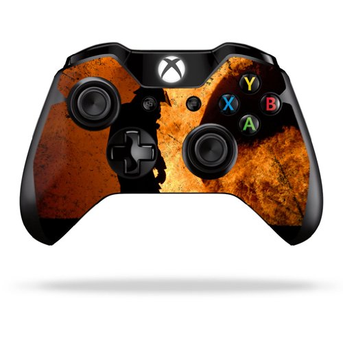 MightySkins Skin Compatible with Microsoft Xbox One or One S Controller - Fire Fighter | Protective, Durable, and Unique Vinyl wrap Cover | Easy