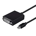 Monoprice Mini DisplayPort 1.to DVI Adapter - Passive Adapter, Single Direction, 0.5 Feet, Black