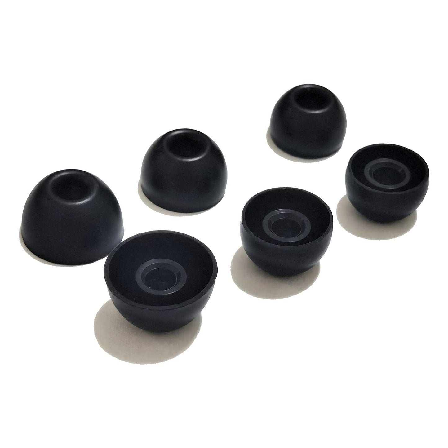 Luckvan Silicone Ear Tips for Beats Fit Pro/Beats Studio Buds Tips Replacement Ear Tips for Beats Earbuds 6 Pairs LMS (Black)