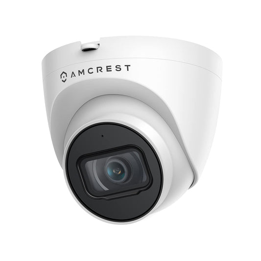 Amcrest 5MP UltraHD Outdoor Security IP Turret PoE Camera with Mic/Audio, 5-Megapixel, 98ft NightVision, 2.8mm Lens, IP67 Weatherproof, Certified