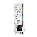 Thermalright Peerless Vision 360 ARGB White CPU Liquid Cooler with 3 PWM Fans for 2000RPM-Wireless Splicing,LCD Screen with 480x480 Resolution,360 Aio