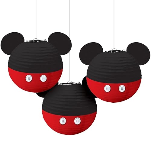 amscan Mickey Mouse Forever Paper Lanterns - 11 3/4", 3 Pcs