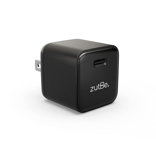 zutBe 30W USB-C Mini Wall Charger, Fast Charging PD PPS for iPhone 17, 16/15/14/13 Pro Max, Galaxy S23/S22, Pixel 8/7, iPad Pro/Mini, ETL Certified