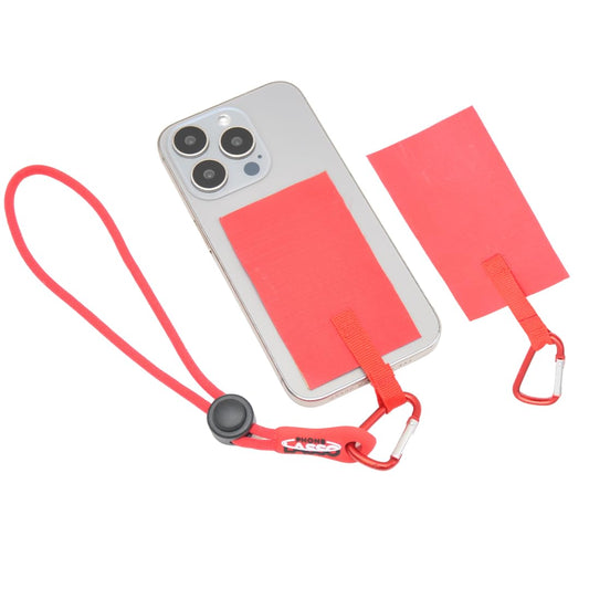 Phone Lanyard, Ripstop Nylon Insert for Case, Compatible with iPhone, Samsung, Android, Works with Neck & Wrist Straps RED