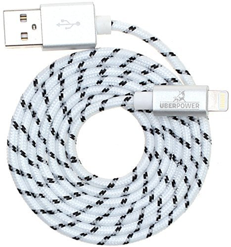 Lightning to USB Cable MFi Certified 3ft /0.9m w/Metal Connector Head and Braided Cable for iPhone X, 8, 7, 6S 6S Plus. 6 6 Plus 5s 5c 5, iPad Air…