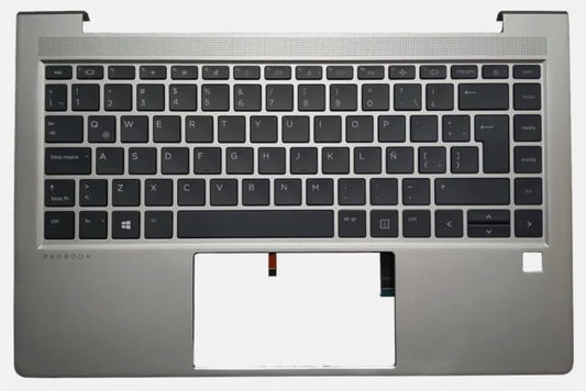 Laptop Latin Keyboard Compatible for HP ProBook 440 G9 445 G9 N01287-161 Backlit with Palmrest Upper Cover Case