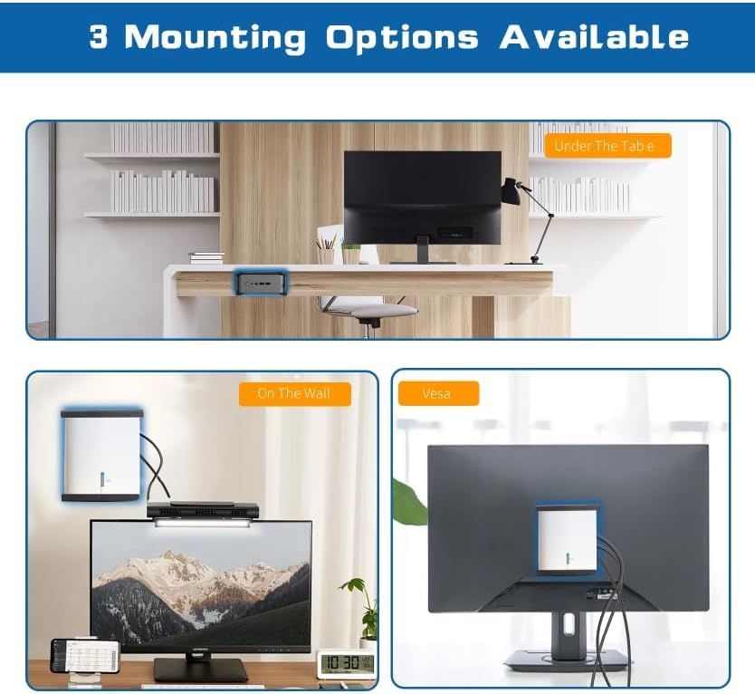 Metal Mini PC Mount Compatible with Beelink SER8, SER6, SER9, SER9 Pro, EQi12, EQR6, Beelink Mini PC Vesa Mount, Wall Mount Under Desk Mount, Only