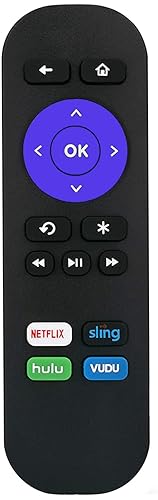 Remote Control Compatible with Roku Express HD LT XS XD Media Player Box; NOT Work for Roku Stick or Roku TV