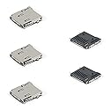 Fielect 10pcs TF Card Connector Holder Spring Loaded Push Type PCB Mount Connector 9 Pin