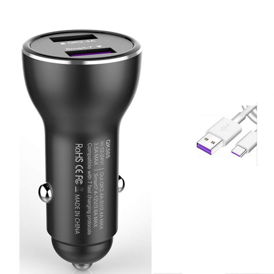 for Huawei Supercharge Car Charger, 9V/2A Car Charger Adapter Quick Fast Charger with USB Type C Super Charging Cable Car Charger for Huawei P40 P30