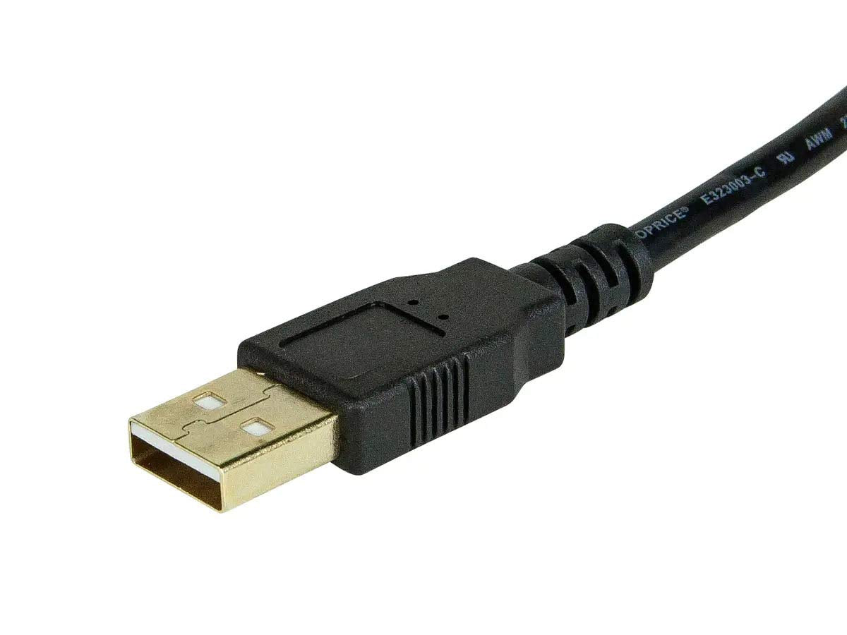 iMBAPrice Premium 10 Feet Long USB 2.0 Extender Cable - A Male to A Female 28/24AWG Extension Gold Plated Cable (Black)
