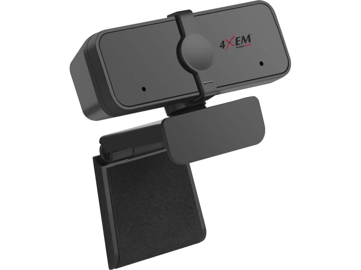 4XEM Webcam - 3 Megapixel - 30 fps - Black - USB 2.0 Type A