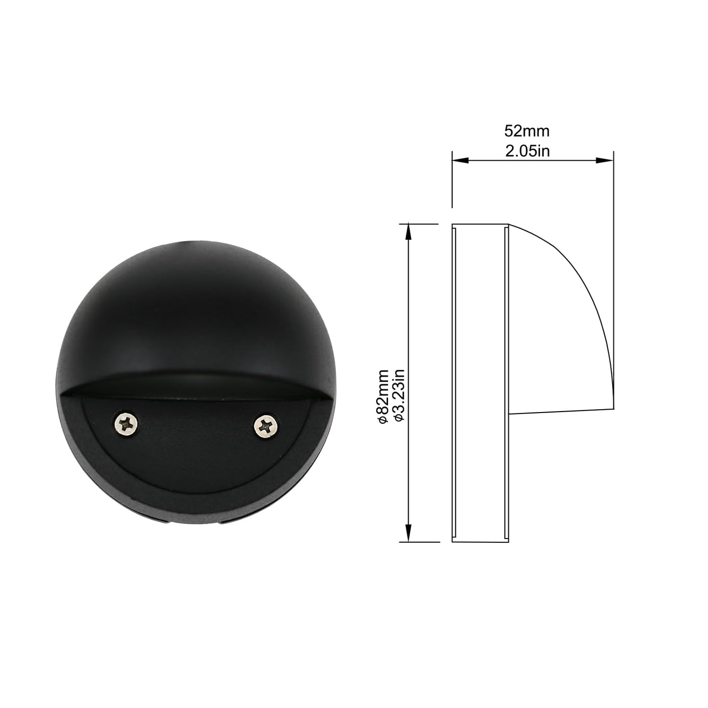 Lumina Lighting® 2W Landscape Deck Lights (2 Pack) | Low Voltage Landscape Deck Lights Waterproof - Outdoor Patio Step Deck Lighting 12V 3000K