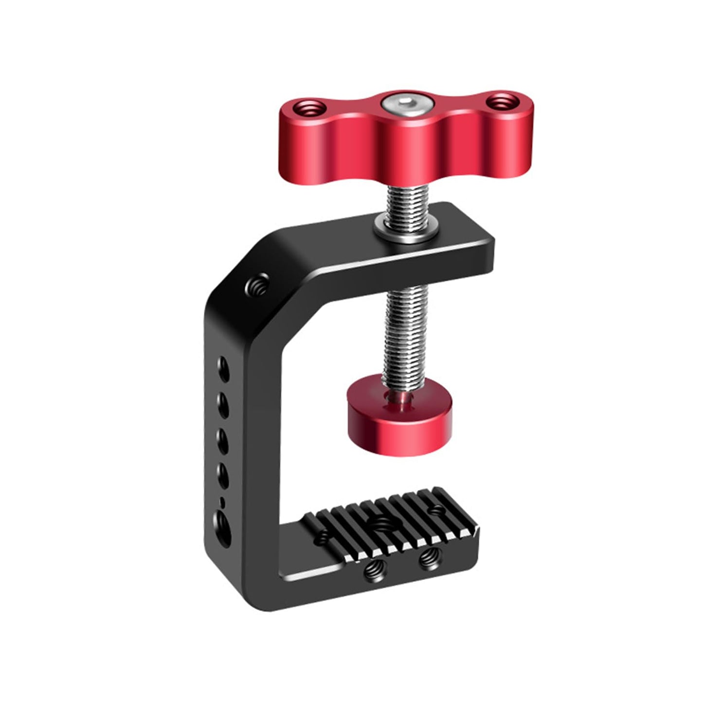 DINESK C Clamp Camera Mount, with 1/4" and 3/8" Threads,Heavy Duty Aluminum C-Clamp Mount for Photo Studio Video Camera/Tripods/Desktop/Table/Rods,Max