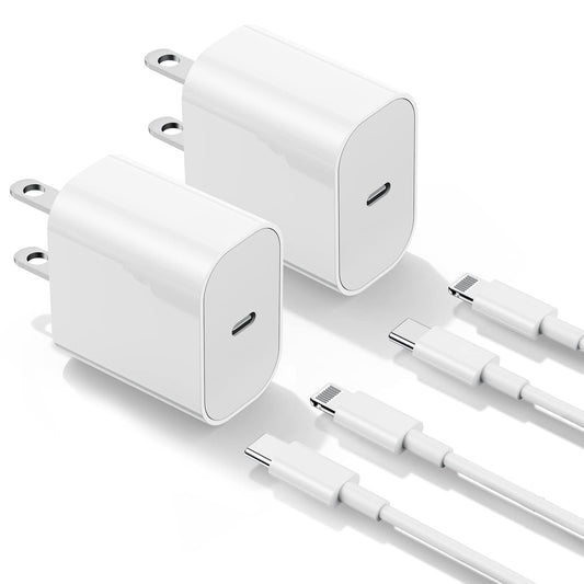 iPhone Charger Fast Charging 6ft, Type C Charger Block and Long USB C to Lightning Cable Cord, USBC Wall Plug Power Adapter Cube for Apple iPhone 14…