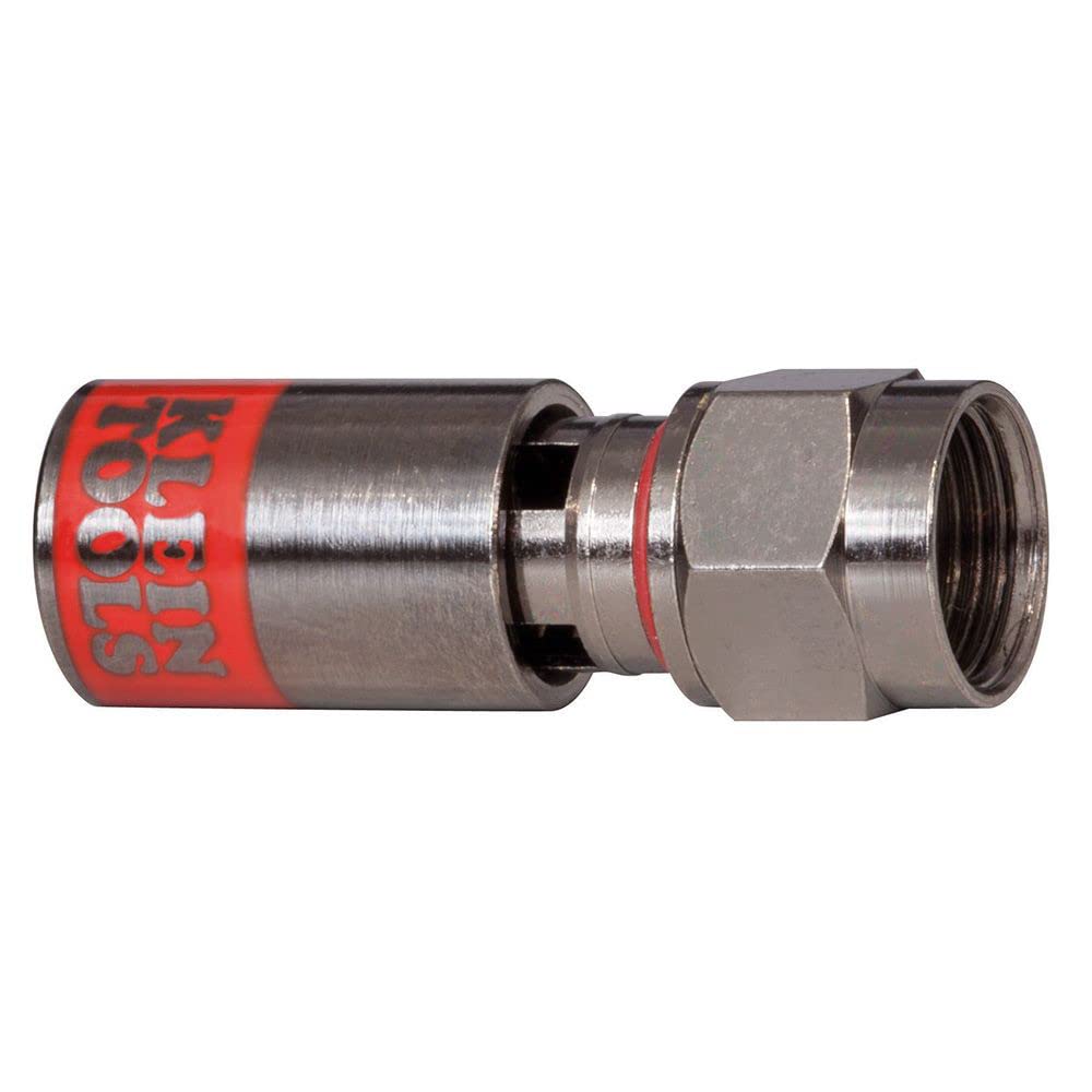 Klein Tools VDV812-618 Universal Compression Connector, RG59, Male, 50-Pack