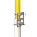 Clamp V Jaw Bracket Accessories (Without The Pole) Works with Coaxial Pipe (Pole) Mast Universal Antenna Mount Adapter for Starlink Antenna Weather