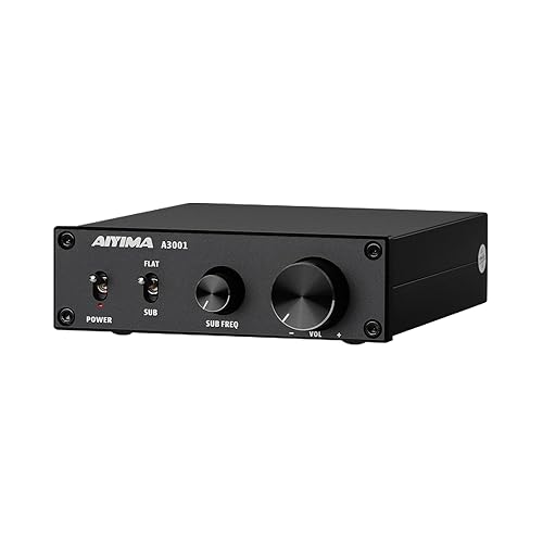 AIYIMA A3001 Mini Mono Amp 300W Subwoofer Amplifier TPA3255 Class D Amp with Full-Frequency & Sub Bass Home Audio Speaker amp+ DC36V 6A Power Adapter
