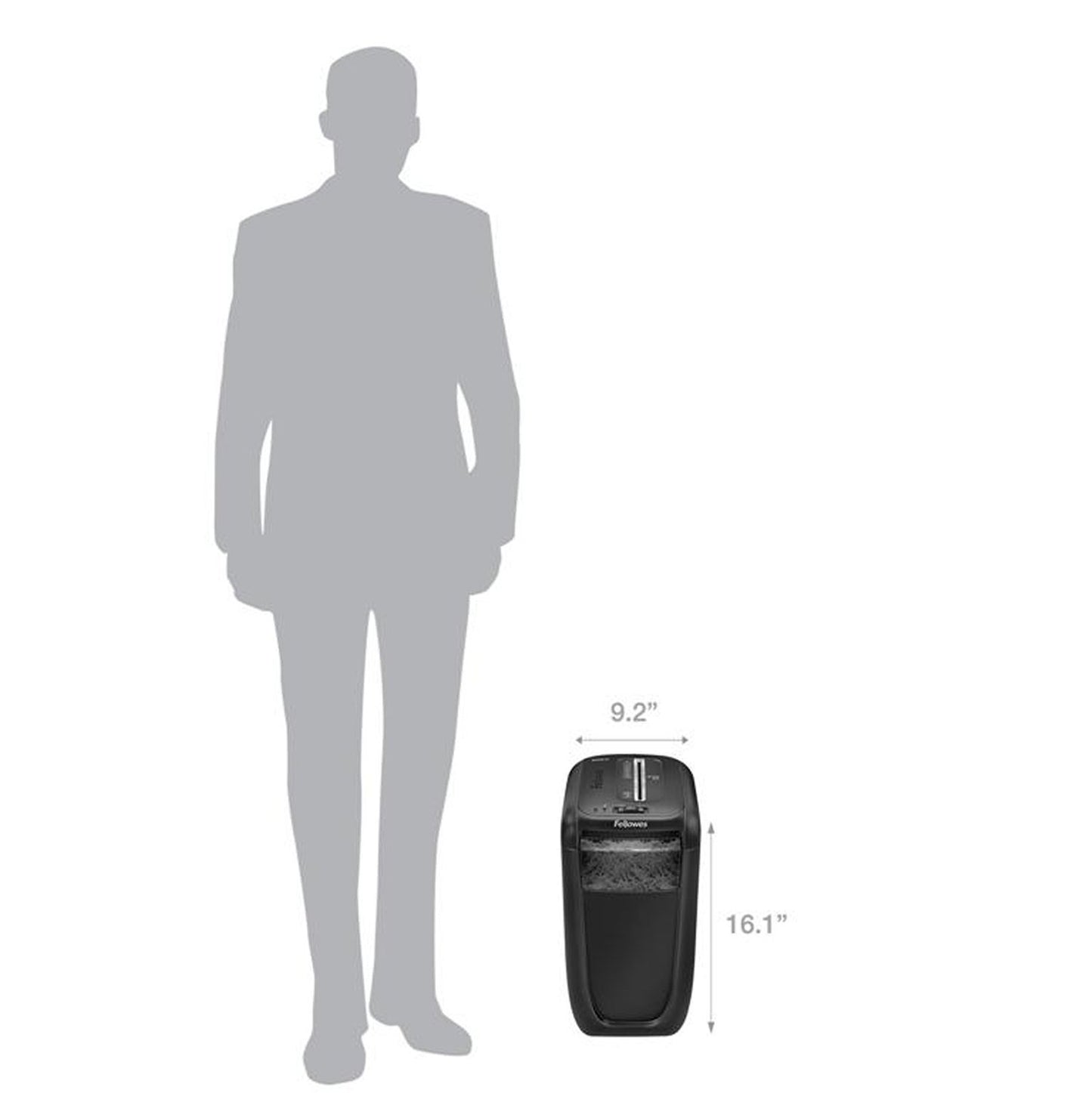 Fellowes Powershred 60Cs 10-Sheet Cross-Cut Paper and Credit Card Shredder with SafeSense Technology (4606001)