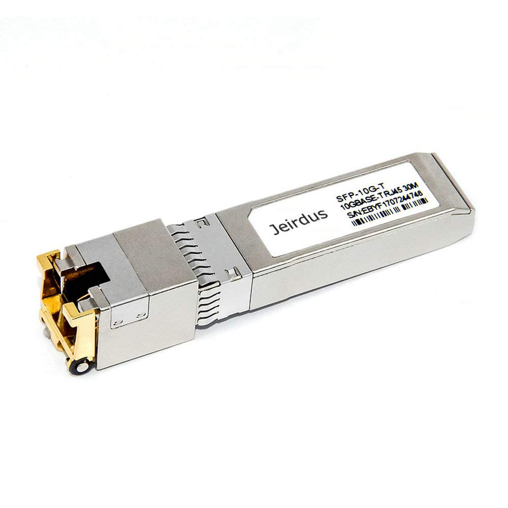 Jeirdus for Extreme Compatible 10GBase-T SFP+ Module 10 Gigabit RJ45 Copper Transceiver 30-Meter