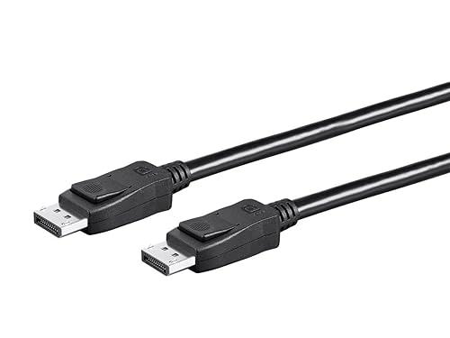 Monoprice DisplayPort 1.4 Cable - 32.4 Gbps, 8K@60Hz, 4K@120Hz, Dynamic HDR, High Bit Rate 3, Display Stream Compression 1.2, 6 Feet, Black - Select