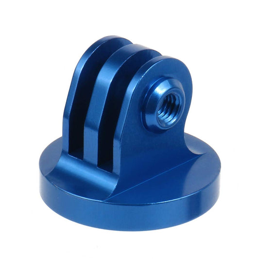 NovelGoal Mini Tripod Mount Adapter 1/4" Aluminium Alloy Base Compatible with GoPro Sports Action Camera Accessories (Blue)