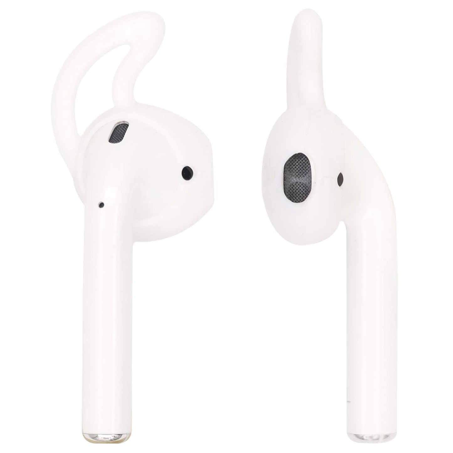ALXCD Ear Hook Ear Tips Compatible with Airpod, 2 Pairs Over-Ear Soft TPU Ear Hook & 2 Pairs in-Ear Silicone Ear Tips in 1 Set [Anti Slip][Anti Lost]