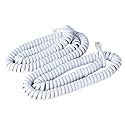 Trisonic 25 FT White Telephone Handset Cord, Standard