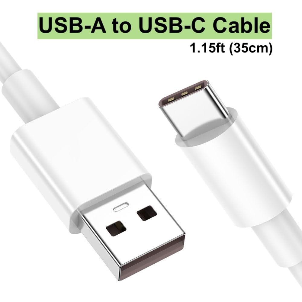 Short iPhone 15/16/17 CarPlay Cable 1.15ft [2-Pack] - USB A to USB C Fast Charging Cord for Apple iPhone Pro/Max/Air, Android Auto Charger for Samsung