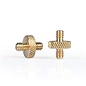 MegaGear Threaded Metal Screw Adapter for Tripod Monopod Ballhead Light Stand (1/4" to 1/4" Threaded) - (2-Pack)