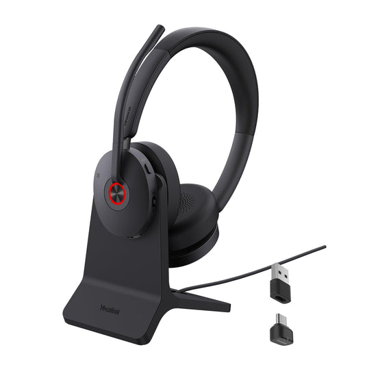 Yealink BH74 UC ANC Bluetooth Headset with Microphone for Hybrid Work, Microsoft Teams Premium Open Ofﬁce Certified Headsets with 6-mics Active Noise…