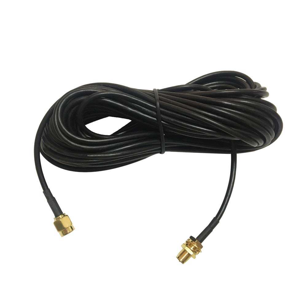 EJOYS 16ft WiFi RP-SMA Coaxial Extension Cable for WiFi LAN WAN Router RG174 Antenna Extension Cable