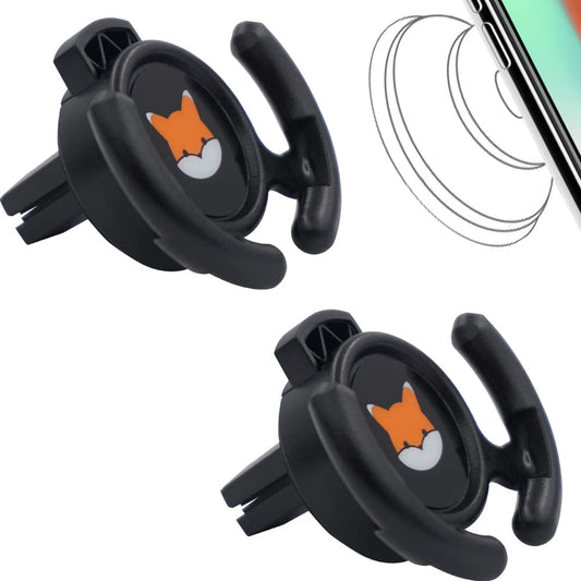 HOMEFOX Car Vent Mount Holder 2 Pack - Compatible with Popsocket - Car Mount made for Pop Socket Grips Collapsible Phone Holder for Pop Mount