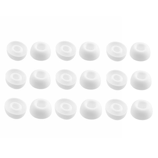 NANLANFAN Replacement Silicone Ear Tips for TAGRY X08 Wireless Earbuds, 9 Pairs (S/M/L, White)