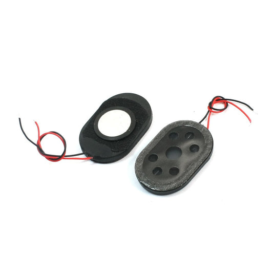 uxcell 2 Pcs 1W 8 Ohm Oval Magnet Speaker Loudspeaker 30mmx20mm