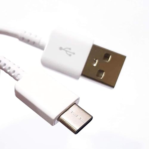 Authentic Samsung Galaxy S8 USB to Type-C Charging and Transfer Cable. (White / 3.3Ft)
