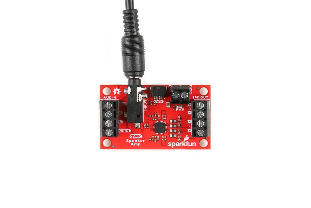SparkFun Qwiic Speaker Amp TPA2016D2 Stereo Class-D Audio Amplifier Featuring Dynamic Range Compression, Automatic Gain Control and Volume Control