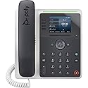 Poly Edge E220 IP Desk Phone - 4-line Keys Supporting up to 16 Lines - Integrated Bluetooth for Mobile Phone and Headset Pairing (Power Supply NOT