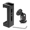 BGNing Aluminum Mobile Phone Holder Photographic SLR Camera Gmibal Tripod Smartphone Clip Cold Shoe Mount Selfie Stick 1/4" Hole Clamp (with Cold