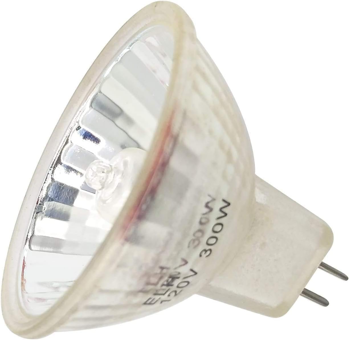 Tawelun ELH 300W 120V GY5.3 Halogen Lamp Bulb,CL,Bi-Pin Based Stage and Studio MR16 Bulb, 3400K Lamp,Stage Studio Lamp,Clear