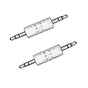 3.5 mm Male to Male Audio Connector, 1/8 inch Audio Adapter Metal 3.5mm Jack to 3.5mm Jack Adapter. (2)