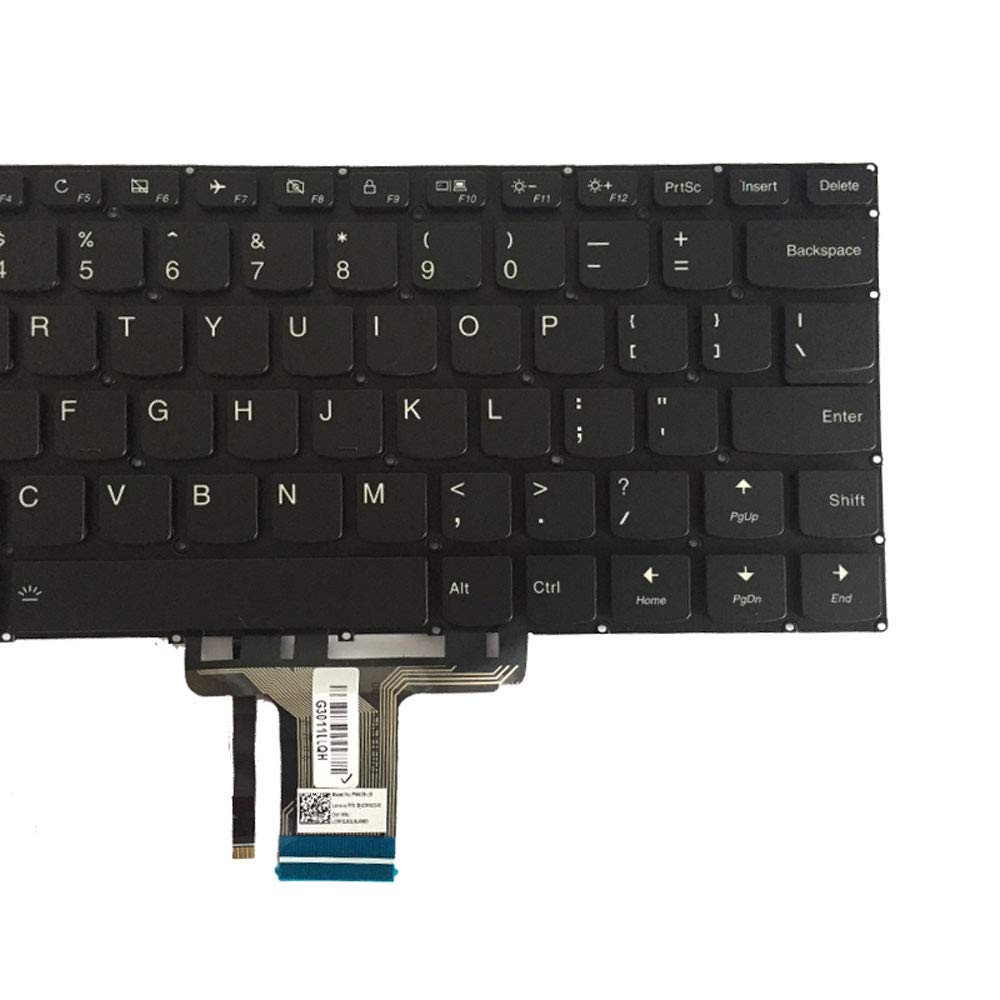 New Laptop Replacement Keyboard Fit Lenovo Yoga 710-14IKB 710-14ISK 710-15IKB 710-15ISK US Layout (with Backlight)