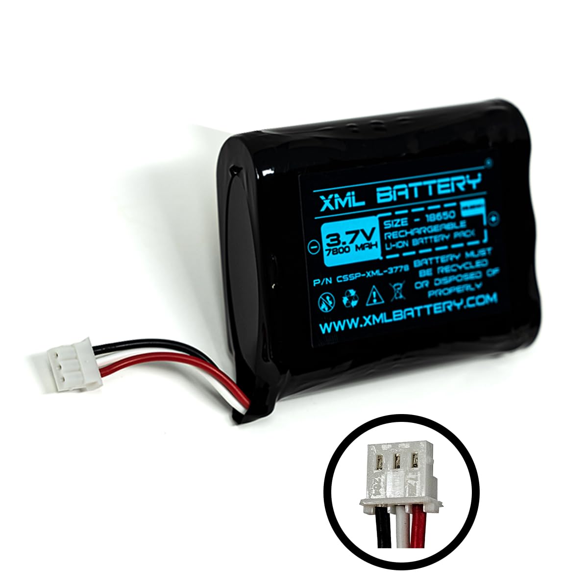 300-10186 3.7v 7800mAh Rechargeable Lithium-ion Battery Replacement for Security System Panel