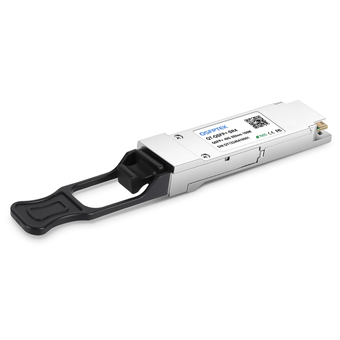 QSFPTEK 40GBASE-SR4 QSFP+ 850nm 150M DDM MTP/MPO MMF Optical Transceiver Module Compatible QSFP-40G-SR4